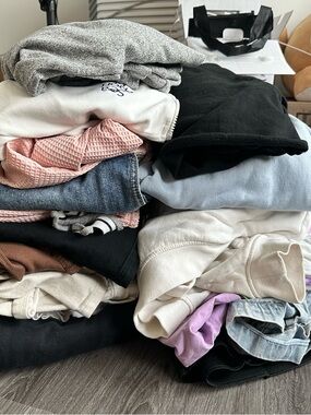 Mixed Casual Clothing Stack - Neutral & Pastel Colors